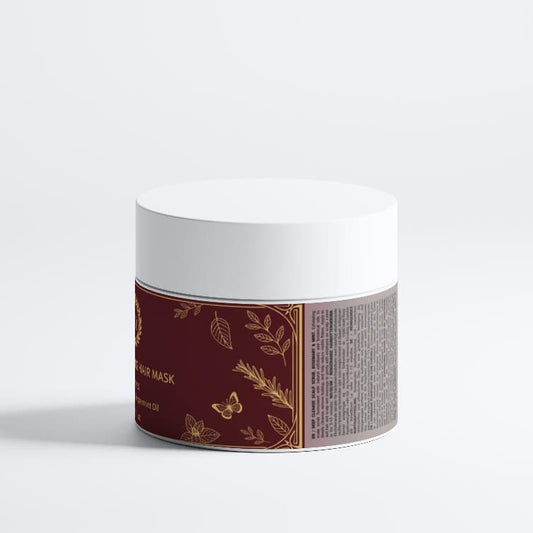 Deep Cleanse Scalp Scrub packaging with rosemary and mint design, perfect for exfoliating and cleansing scalp.